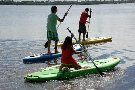 Stehpaddel in Bahia
